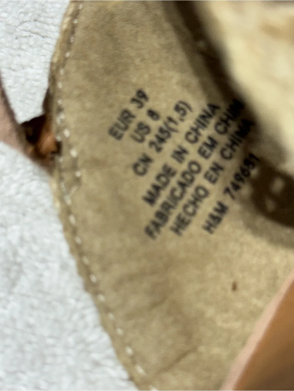 H&M Blush Pink Espadrille Wedge Sandals with Ankle Strap